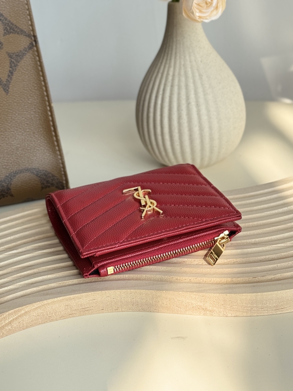 イヴサンローラン財布側面デザイン